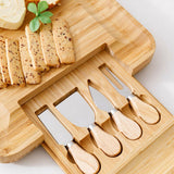 Bamboo Cheese Board Wooden Serving and Chopping Board_2