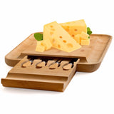 Bamboo Cheese Board Wooden Serving and Chopping Board_3