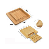 Bamboo Cheese Board Wooden Serving and Chopping Board_8