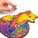 Colorful Mysterious Animal Wooden Toy Jigsaw Puzzle for Kids_2