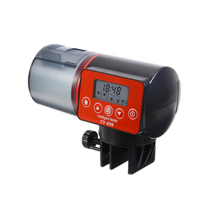 Battery Operated LCD Fish Feeder Smart Auto Food Dispenser_0