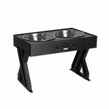Elevated Double Bowl Dog Pet Feeder with Adjustable Height_0