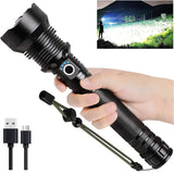 Super Bright Waterproof LED Flashlight 90000 High Lumens - USB Rechargeable_2