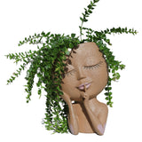 Unique Face Planters Pot for Indoor Outdoor Plants with Drainage Hole_0