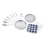 13 pcs Outdoor Dining Cutlery Mess Kit for 2 with Storage Bag_2