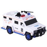 Armored Car Money Piggy Bank with Light for Kids - USB Rechargeable_2
