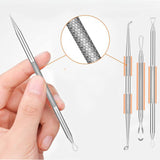 15Pcs  Stainless Steel Blackhead Remover Pimple Popper Tools Kit with Metal Case_3