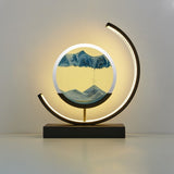 USB Powered 3D Hourglass Quicksand Retro LED Table Lamp_1