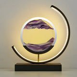 USB Powered 3D Hourglass Quicksand Retro LED Table Lamp_3