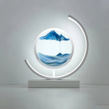 USB Powered 3D Hourglass Quicksand Retro LED Table Lamp_6