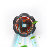 Portable Remote Control Camping Fan with Light - USB Rechargeable_1