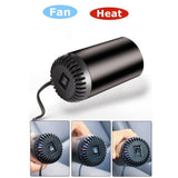 2 IN 1 Portable 12V  Fast Car Heater Windshield Defogger and Defroster with Suction Holder Cigarette Lighter Plugged-In_3