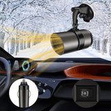 2 IN 1 Portable 12V  Fast Car Heater Windshield Defogger and Defroster with Suction Holder Cigarette Lighter Plugged-In_9