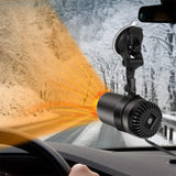 2 IN 1 Portable 12V  Fast Car Heater Windshield Defogger and Defroster with Suction Holder Cigarette Lighter Plugged-In_10