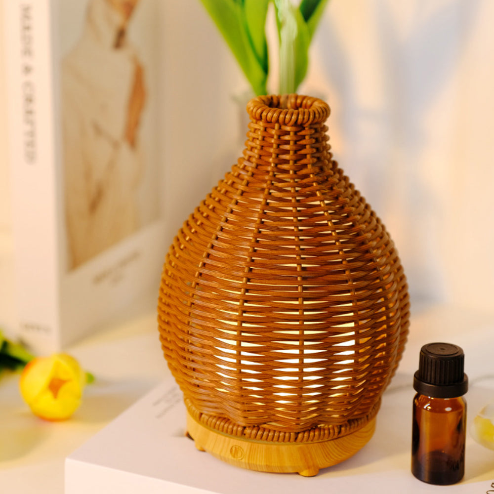 Rattan Aromatherapy Essential Oil Diffuser and Humidifier – Mega Deal ...