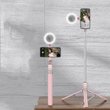 USB Charging Selfie Stick with Dimmable Double Fill Lamp_14