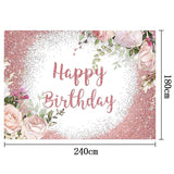 Party Gold Floral Photography Studio Birthday Backdrop_8