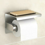 Wall Mounted Stainless Toilet Tissue Roll and Phone Holder_2