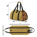 Portable Firewood Log Carrier Tote Bag Fireplace Wood Holder_2