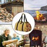 Portable Firewood Log Carrier Tote Bag Fireplace Wood Holder_8