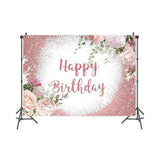 Party Gold Floral Photography Studio Birthday Backdrop_1
