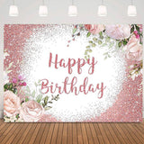 Party Gold Floral Photography Studio Birthday Backdrop_2