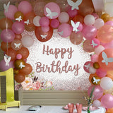 Party Gold Floral Photography Studio Birthday Backdrop_4