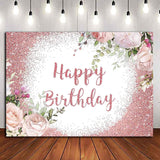 Party Gold Floral Photography Studio Birthday Backdrop_5