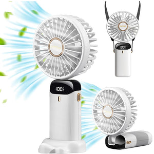 Portable Digital Display Foldable Aromatherapy Fan - USB Rechargeable_6