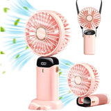 Portable Digital Display Foldable Aromatherapy Fan - USB Rechargeable_1