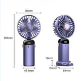 Portable Digital Display Foldable Aromatherapy Fan - USB Rechargeable_7