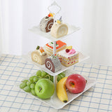 2 Pcs 3 Layer Dessert Cake Stand Detachable Dessert Display Stand_1