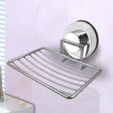 Strong Suction Bathroom Shower Chrome Finished Soap Holder_10