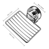 Strong Suction Bathroom Shower Chrome Finished Soap Holder_11