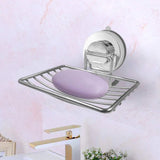 Strong Suction Bathroom Shower Chrome Finished Soap Holder_7