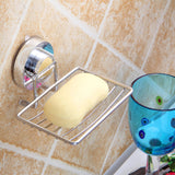 Strong Suction Bathroom Shower Chrome Finished Soap Holder_8