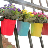 10 Colors Metal Hook Flower Pot Hanging Balcony Plant Holder_12