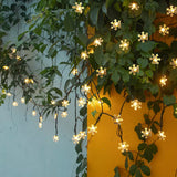 Solar Powered Snowflake LED String Light Holiday Decoration_10