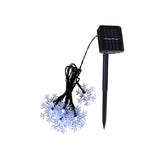 Solar Powered Snowflake LED String Light Holiday Decoration_1