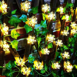 Solar Powered Snowflake LED String Light Holiday Decoration_7