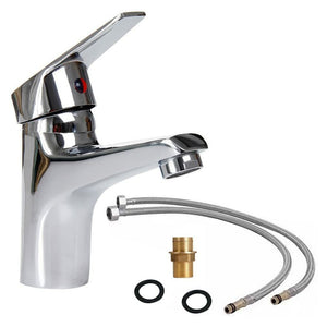 Modern Single Lever Bathroom Basin Sink Mixer Dual Hose Tap_0