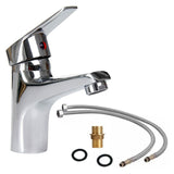 Modern Single Lever Bathroom Basin Sink Mixer Dual Hose Tap_0