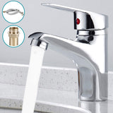 Modern Single Lever Bathroom Basin Sink Mixer Dual Hose Tap_8