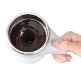 Electric Stainless Steel Magnetic Self Stirring Coffee Mug - Battery Powered_4